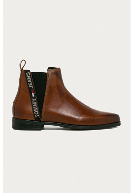 Tommy Jeans Кожени боти Chelsea - Pepit.bg