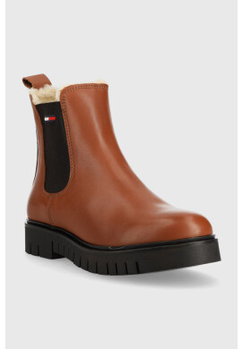 Tommy Jeans Кожени боти челси Warmlined Chelsea Boot - Pepit.bg