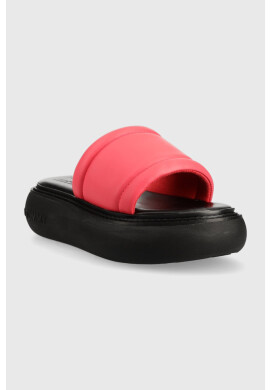 Tommy Jeans Кожени чехли VOLUME SANDAL в розово с платформа EN0EN02076 - Pepit.bg