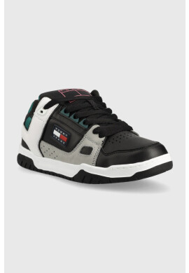 Tommy Jeans Кожени маратонки Skate Sneaker в черно - Pepit.bg