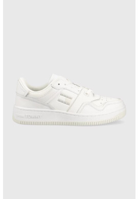 Tommy Jeans Кожени маратонки BASKET CUPSOLE в бяло EM0EM01194 - Pepit.bg