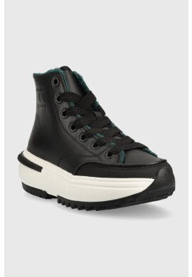 Tommy Jeans Кожени маратонки Min Run Cleat в черно - Pepit.bg
