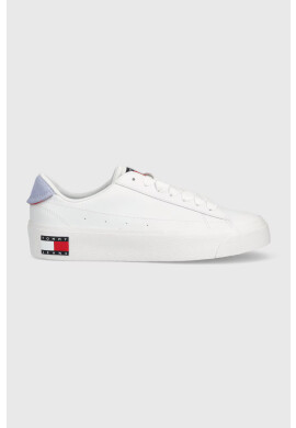 Tommy Jeans Кожени маратонки NOLA PLATFORM в бяло - Pepit.bg