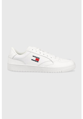 Tommy Jeans Кожени маратонки RETRO LEATHER в бяло EM0EM01190 - Pepit.bg