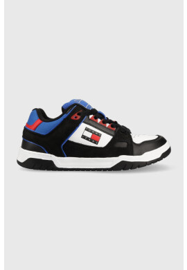 Tommy Jeans Кожени маратонки Skate Sneaker в черно - Pepit.bg