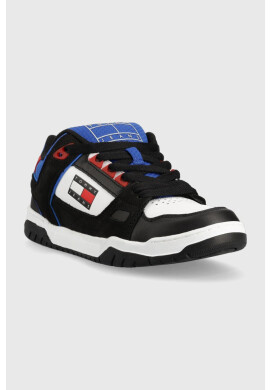 Tommy Jeans Кожени маратонки Skate Sneaker в черно - Pepit.bg
