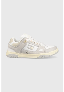Tommy Jeans Кожени маратонки Skate Sneaker в сиво - Pepit.bg