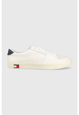 Tommy Jeans Кожени маратонки VULCANIZED ESS в бяло EM0EM01106 - Pepit.bg