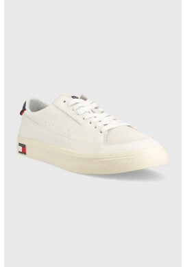 Tommy Jeans Кожени маратонки VULCANIZED ESS в бяло EM0EM01106 - Pepit.bg