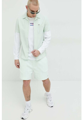 Tommy Jeans Къс панталон в зелено - Pepit.bg