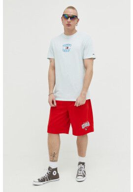Tommy Jeans Къс панталон в червено - Pepit.bg
