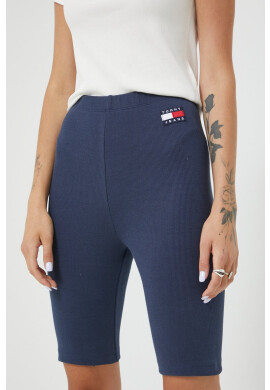 Tommy Jeans Къси панталони в тъмносиньо с апликация с висока талия - Pepit.bg