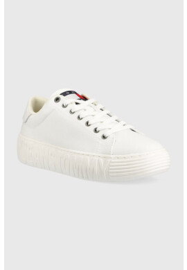 Tommy Jeans Маратонки CANVAS OUTSOLE в бяло EM0EM01160 - Pepit.bg