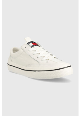 Tommy Jeans Маратонки LEATHER VULC ESS в бяло EN0EN01932 - Pepit.bg