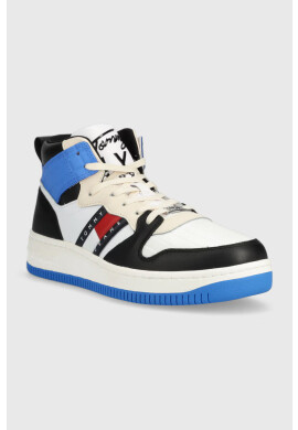 Tommy Jeans Маратонки Mid Cut Basket в черно - Pepit.bg