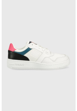 Tommy Jeans Маратонки Mix Basket в бяло - Pepit.bg