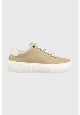 Tommy Jeans Маратонки NEW CUPSOLE CNVAS LC в бежово EN0EN02171 - Pepit.bg