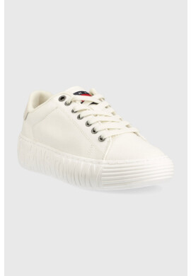 Tommy Jeans Маратонки NEW CUPSOLE CNVAS LC в бяло EN0EN02171 - Pepit.bg