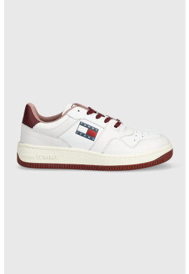 Tommy Jeans Маратонки Retro Low Basket в бяло - Pepit.bg