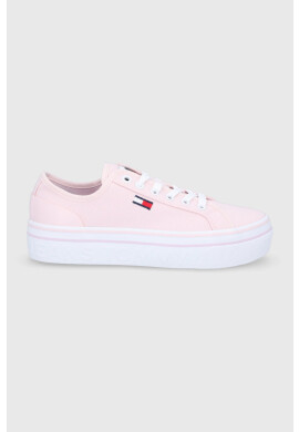 Tommy Jeans Ниски кецове дамски в розово - Pepit.bg