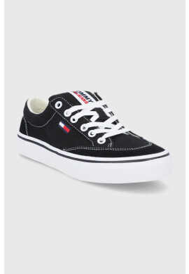 Tommy Jeans Ниски кецове мъжки в черно - Pepit.bg
