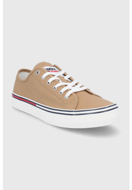 Tommy Jeans Ниски кецове мъжко в бежово - Pepit.bg