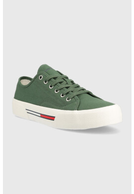 Tommy Jeans Ниски кецове CANVAS SNEAKER в зелено EM0EM01299 - Pepit.bg