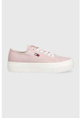 Tommy Jeans Ниски кецове FLATFORM в розово EN0EN02173 - Pepit.bg