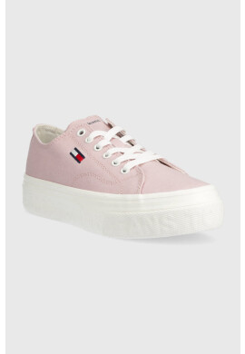 Tommy Jeans Ниски кецове FLATFORM в розово EN0EN02173 - Pepit.bg