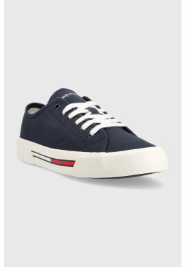 Tommy Jeans Ниски кецове LOW CUT WMNS CANVAS в бяло EN0EN02085 - Pepit.bg