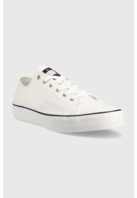 Tommy Jeans Ниски кецове SKATE CANVAS ESS в бяло EM0EM01175 - Pepit.bg