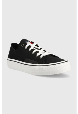 Tommy Jeans Ниски кецове SKATE CANVAS ESS в черно EM0EM01175 - Pepit.bg