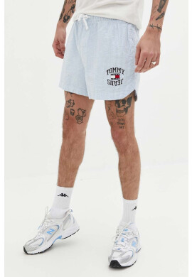 Tommy Jeans Памучен къс панталон в синьо - Pepit.bg