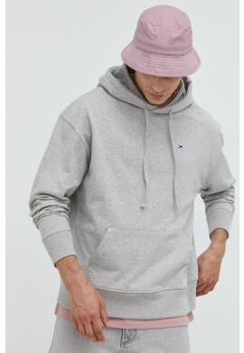Tommy Jeans Памучен суичър дамски в лилаво с изчистен дизайн - Pepit.bg