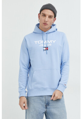 Tommy Jeans Памучен суичър с качулка с апликация - Pepit.bg