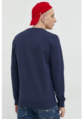Tommy Jeans Памучен суичър в тъмносиньо с принт - Pepit.bg