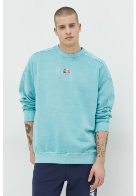 Tommy Jeans Памучен суичър в тъмносиньо с апликация - Pepit.bg