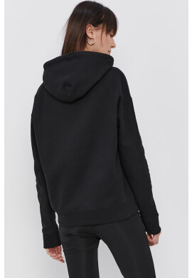 Tommy Jeans Памучен суичър дамски в черно с апликация - Pepit.bg
