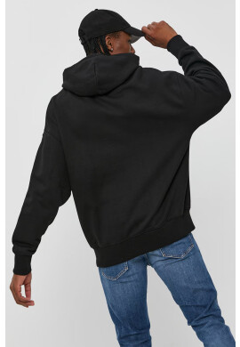 Tommy Jeans Памучен суичър мъжки в черно с апликация - Pepit.bg