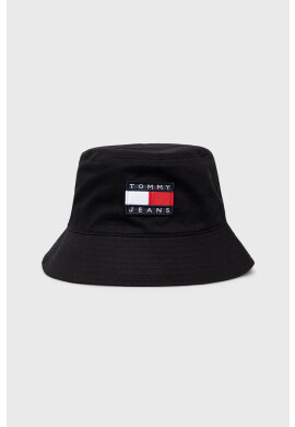 Tommy Jeans Памучна капела в черно от памук - Pepit.bg