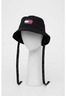 Tommy Jeans Памучна капела в черно от памук - Pepit.bg
