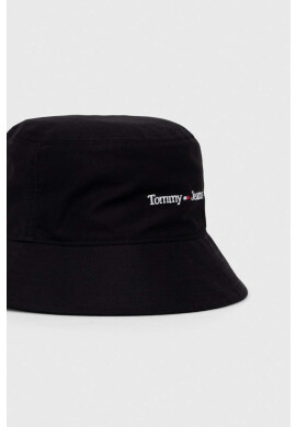 Tommy Jeans Памучна капела в черно от памук - Pepit.bg