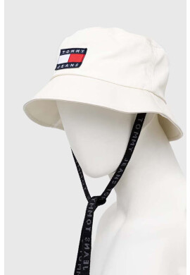 Tommy Jeans Памучна капела в бяло от памук - Pepit.bg