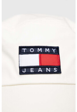 Tommy Jeans Памучна капела в бяло от памук - Pepit.bg