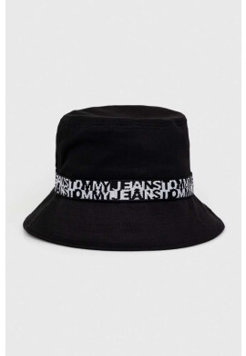 Tommy Jeans Памучна капела в черно от памук - Pepit.bg
