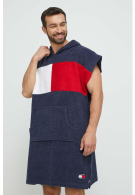 Tommy Jeans Памучна кърпа в тъмносиньо - Pepit.bg