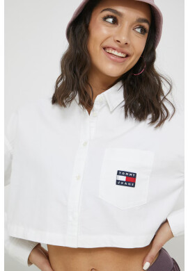 Tommy Jeans Памучна риза - Pepit.bg