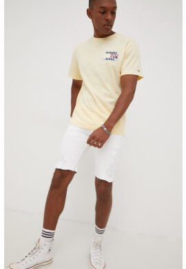 Tommy Jeans Памучна тениска в зелено - Pepit.bg