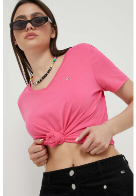 Tommy Jeans Памучна тениска (2 броя) в бяло - Pepit.bg