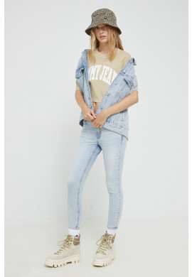 Tommy Jeans Памучна тениска с принт - Pepit.bg